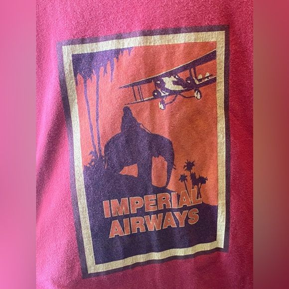 Vintage Abercrombie And Fitch 90s Imperial Airways T Shirt Oversized Medium - Picture 2 of 5